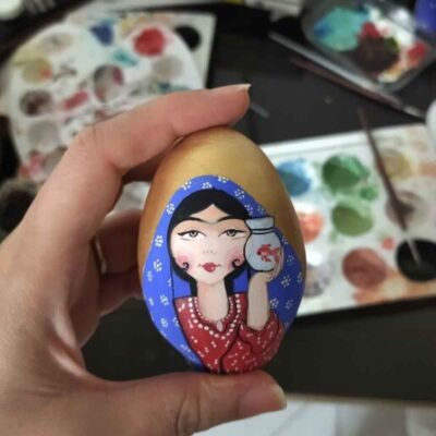 Œuf élégant en céramique pour Haftseen de Nowruz – Banoo