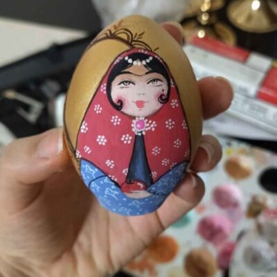 Œuf élégant en céramique pour Haftseen de Nowruz – Khatoon