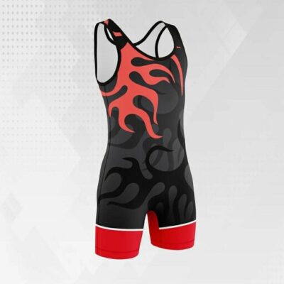 Singlet de Lutte Sans Manches pour Hommes Modèle Fire