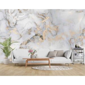 Fresque murale abstraite grise modèle Sang pour intérieurs modernes
