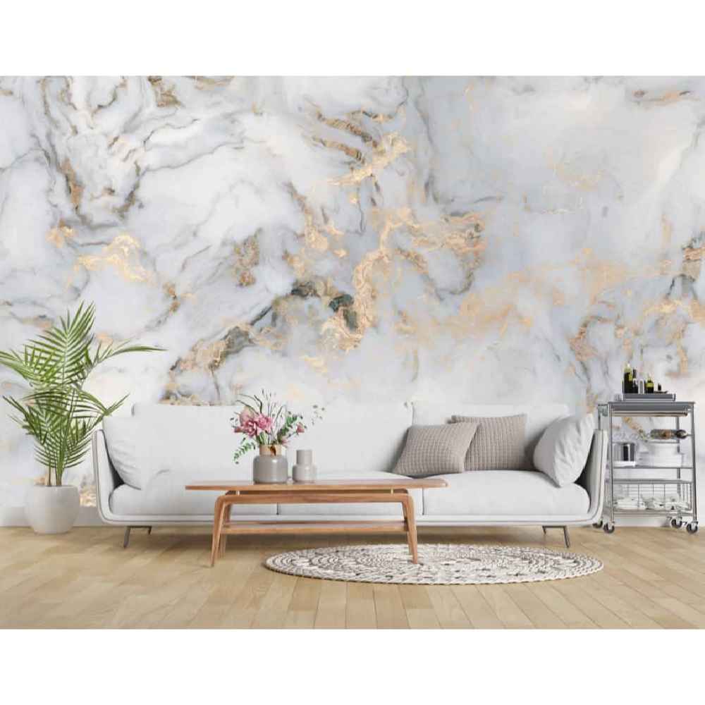Fresque murale abstraite grise modèle Sang pour intérieurs modernes