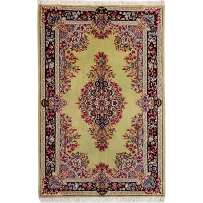 Tapis en laine persan noué à la main avec design Médaillon modèle Narenj