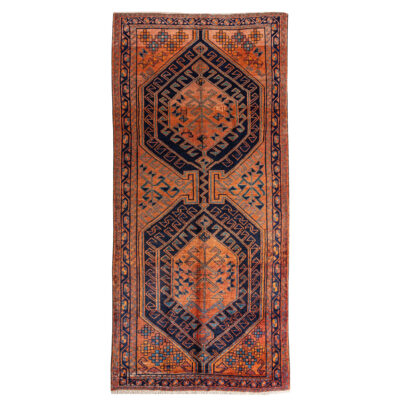 Tapis persan tribal vintage noué à la main modèle Meshkin