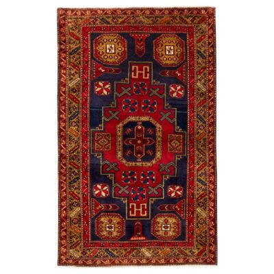 Tapis persan tribal vintage noué à la main modèle Negar