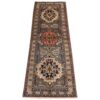 Tapis persan tribal vintage runner noué à la main modèle Sevin