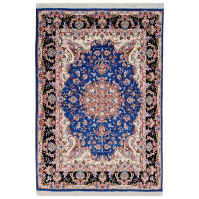 Tapis en laine persan noué à la main avec design Médaillon modèle Yosra