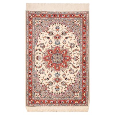 Tapis en laine persan noué à la main avec design Médaillon modèle Hoda