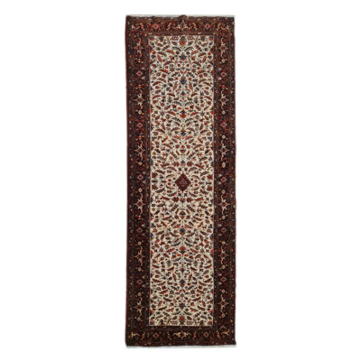 Tapis persan vintage runner noué à la main modèle Haleh