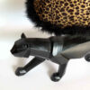 Lampe de table fantaisie – tigre noir en céramique fait main