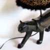 Lampe de table fantaisie – tigre noir en céramique fait main