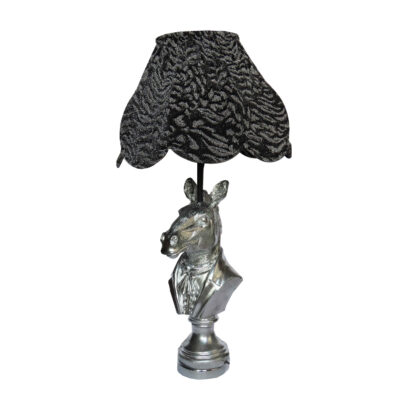 Lampe de table fantaisie – zèbre en céramique fait main