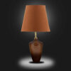 Lampe de table en bois – modèle artisanal brun Choobin