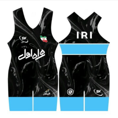 Singlet de Lutte Sans Manches pour Hommes Iranien Modèle Dobande