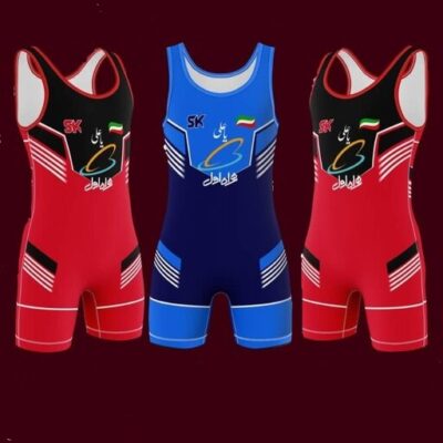 Singlet de Lutte Sans Manches pour Hommes Iranien Modèle Koshti
