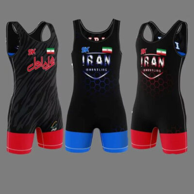 Singlet de Lutte Sans Manches pour Hommes Iranien Modèle Team