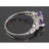 Bague en argent avec améthyste pour femmes Mana