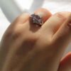 Bague en argent avec améthyste pour femmes Maleka