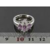 Bague en argent avec améthyste pour femmes Maleka