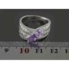 Bague en argent avec améthyste pour femmes Nastaran