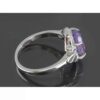 Bague en argent avec améthyste pour femmes Nazi