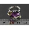 Bague en argent avec améthyste pour femmes Bahar