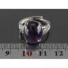 Bague en argent avec améthyste pour femmes Daam
