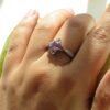 Bague en argent avec améthyste pour femmes Sara