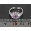 Bague en argent avec améthyste pour femmes Setareh