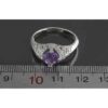 Bague en argent avec améthyste pour femmes Sahar