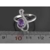 Bague en argent avec améthyste pour femmes