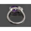 Bague en argent avec améthyste pour femmes Mehrnaz