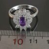 Bague en argent avec améthyste pour femmes Sarvenaz