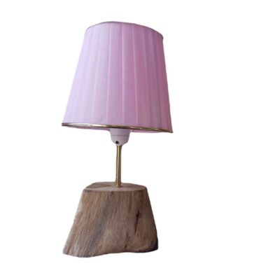 Lampe de table en bois rustique – design fantastique fait main