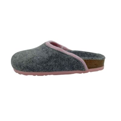 Chaussons Gris Doux pour Femme en Feutre – Élégants et Confortables