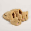 Chaussons Doux en Peluche pour Femmes Modèle Lapin