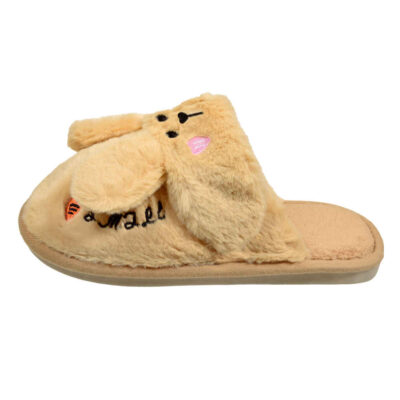 Chaussons Doux en Peluche pour Femmes Modèle Lapin