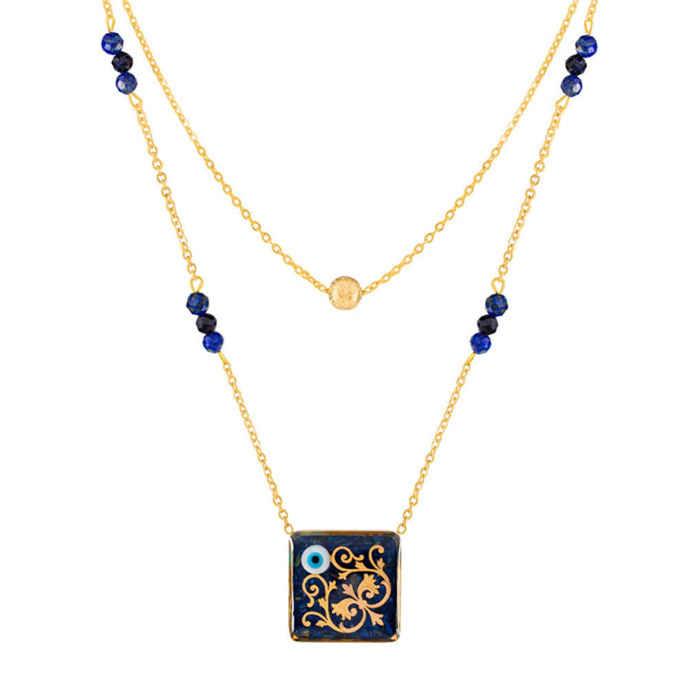 Collier plaqué or persan pour femmes Hengame artistique