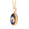 Collier plaqué or persan pour femmes Janan avec œil maléfique