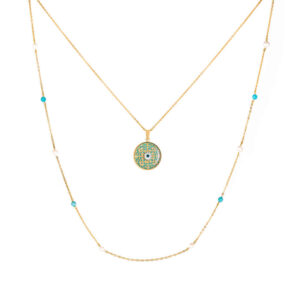Collier plaqué or persan pour femmes Louisa