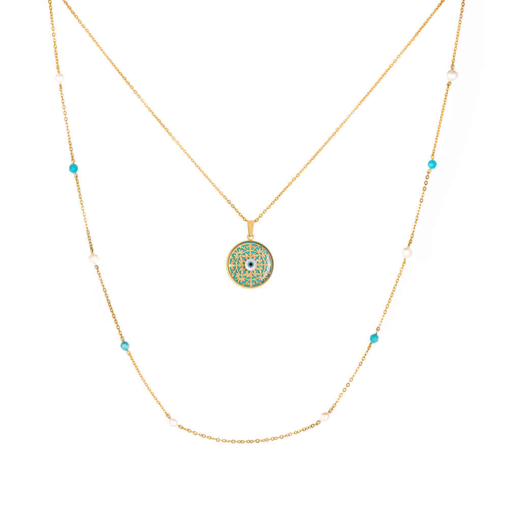 Collier plaqué or persan pour femmes Louisa