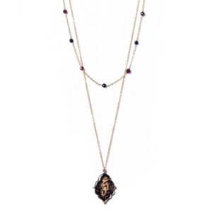 Collier plaqué or persan pour femmes Amour minimaliste