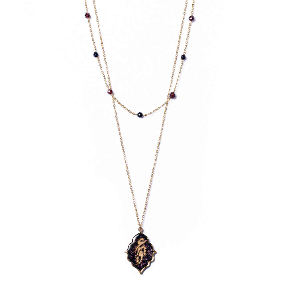 Collier plaqué or persan pour femmes Amour minimaliste