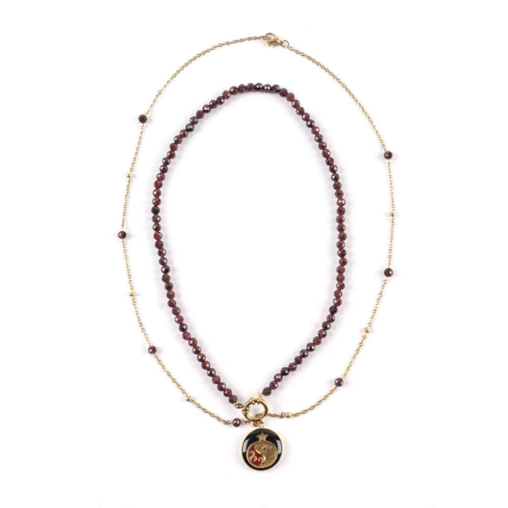 Collier plaqué or persan pour femmes Nazli artistique