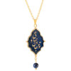 Collier plaqué or persan pour femmes Océan minimaliste