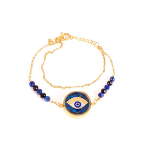 Bracelet Perlé Persan pour Femme – Modèle Œil du Diable