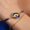 Bracelet Perlé Persan pour Femme – Modèle Œil du Diable