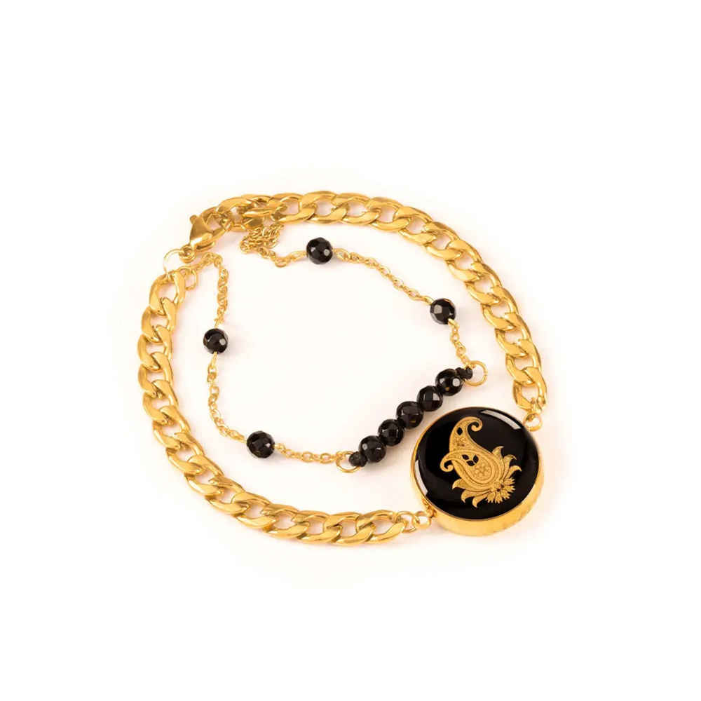 Bracelet Perlé Persan pour Femme – Modèle Cachemire