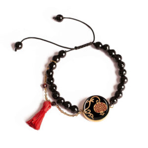 Bracelet Perlé Persan pour Femme – Anar Noir