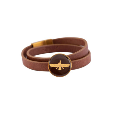 Bracelet en cuir persan pour hommes et femmes – Farvahar