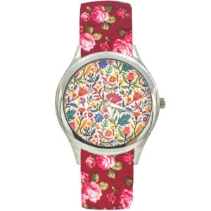 Women’s Floral Fabric Scarf Watch – Baharan